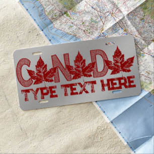 Canada License Plate Personalized Cool Canada Gift