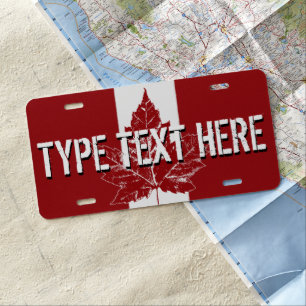 Canada License Plate Personalized Cool Canada Gift