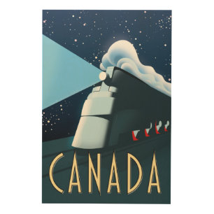 Canada Locomotive travel poster