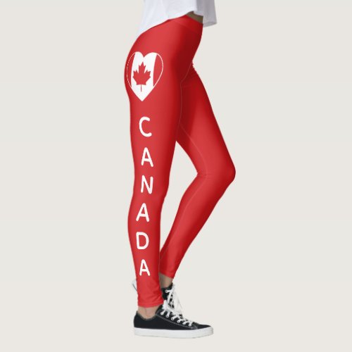 CANADA Love custom leggings