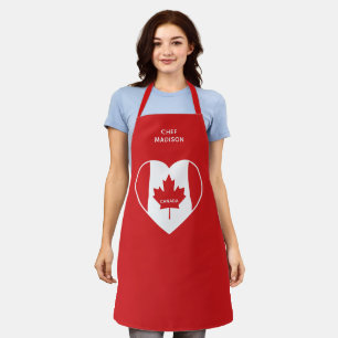 Canada Love custom name Apron