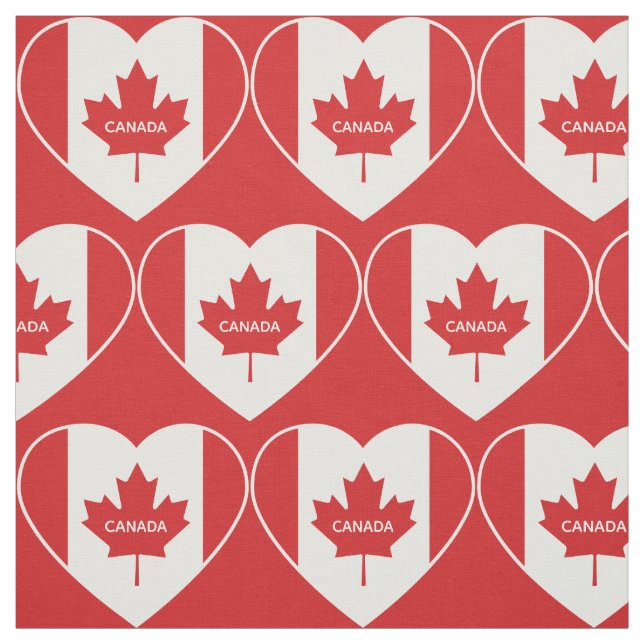 Canada Love custom text fabric (Swatch)
