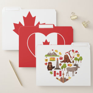 Canada Love file folder set