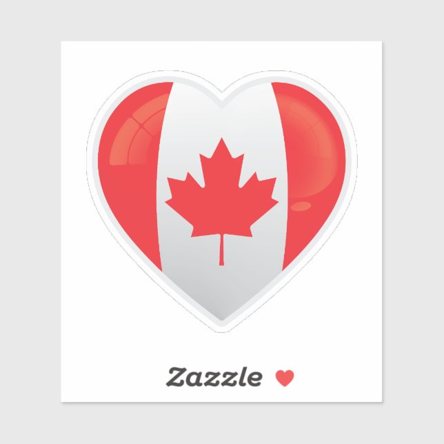 Canada Love Icon Sticker (Sheet)