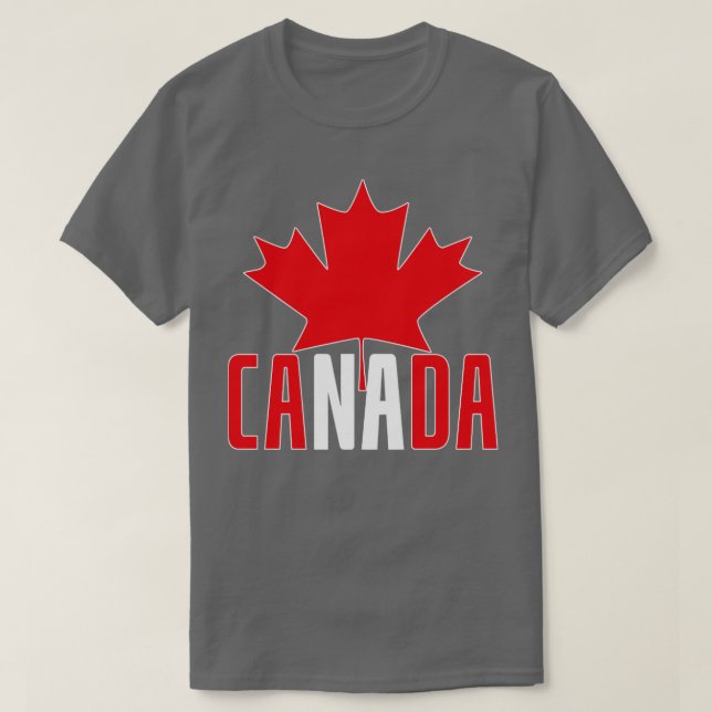 Canada Lover Canadian Maple Leaf Canada T-Shirt (Design Front)