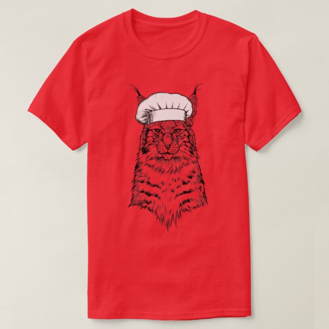 Canada Lyn Cat Chef Funny Cooking Cook T-Shirt (Design Front)