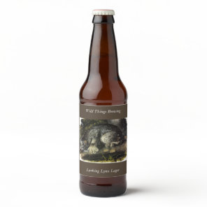 Canada Lynx (Lynx Canadensis) (Canadian Lynx) Beer Bottle Label