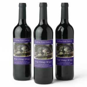 Canada Lynx (Lynx Canadensis) (Canadian Lynx) Wine Label
