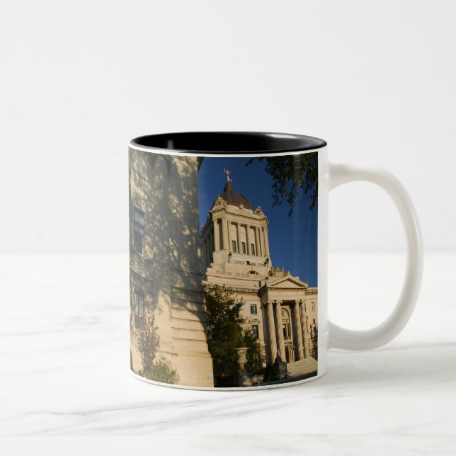 Canada, Manitoba, Winnipeg: Manitoba Legislative Two-Tone Coffee Mug (Right)