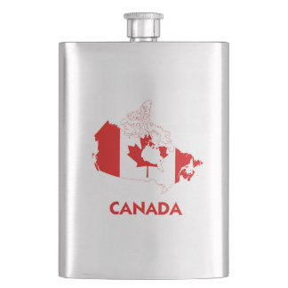 CANADA MAP FLASK