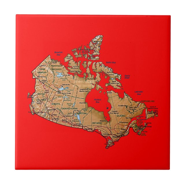 Canada Map Tile (Front)