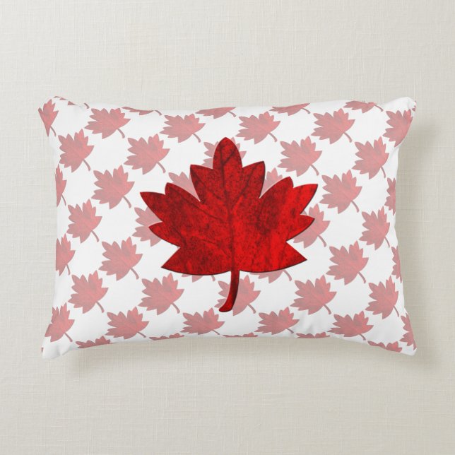 Canada-Maple Leaf Accent Pillow (Front)