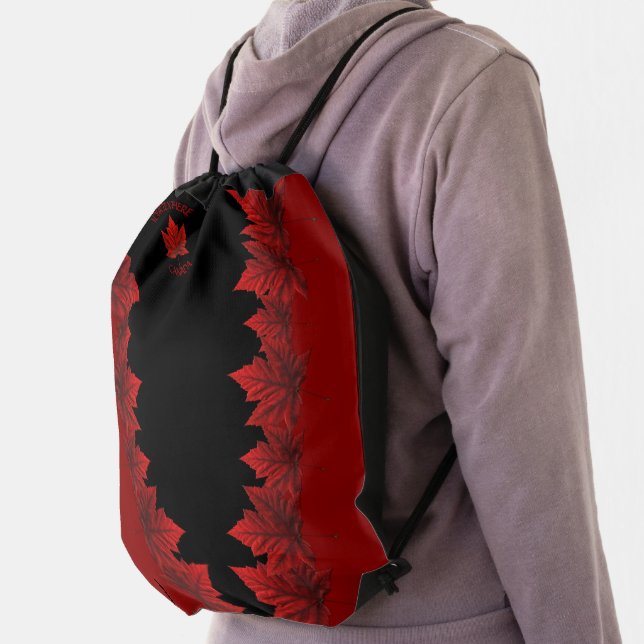Canada Maple Leaf Backpack Personalized Souvenirs (Insitu)