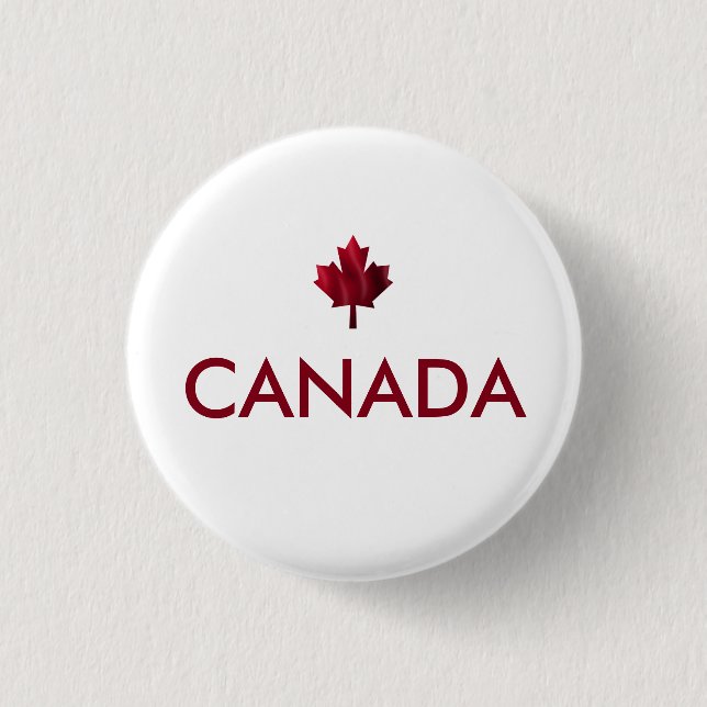 Canada Maple Leaf Button (Front)