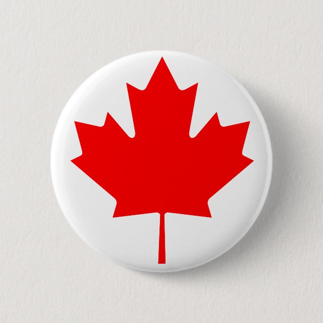 Canada Maple Leaf Button (Front)