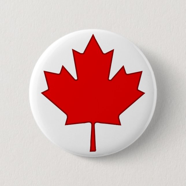 Canada Maple Leaf Button (Front)