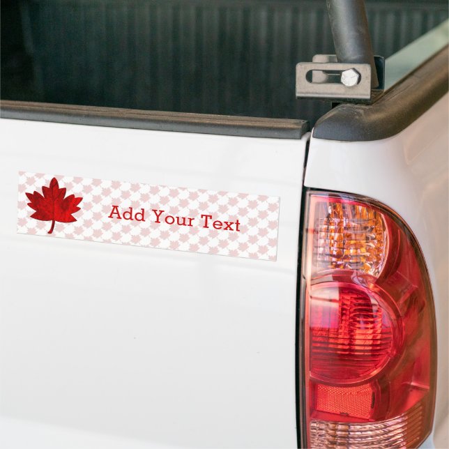 Canada-Maple Leaf by Shirley Taylor Bumper Sticker (On Truck)