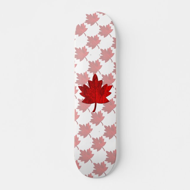 Canada-Maple Leaf by Shirley Taylor Skateboard Deck (Front)