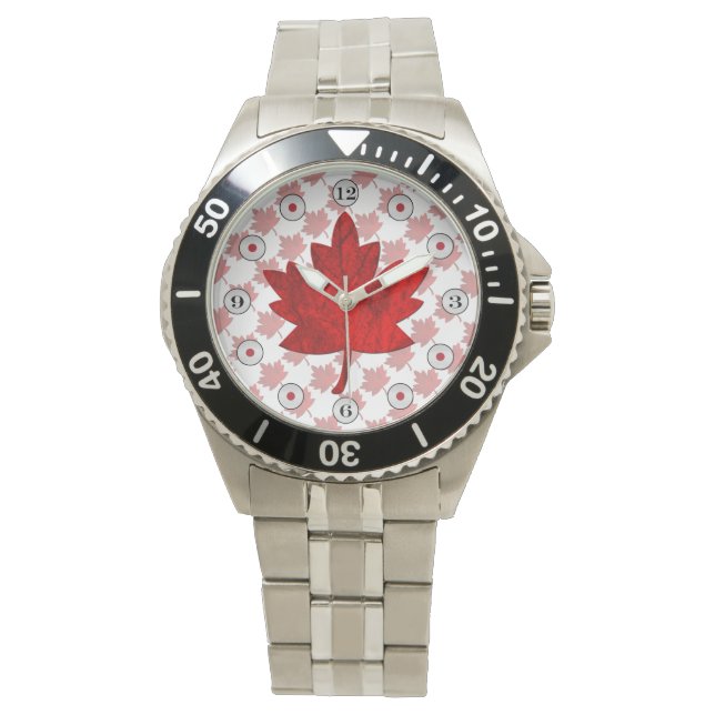 Canada-Maple Leaf by Shirley Taylor Watch (Front)