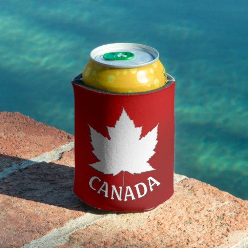 Canada Maple Leaf Can Cooler Personalized Souvenir