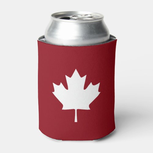 Canada Maple Leaf Can Cooler _ Reverse Colors