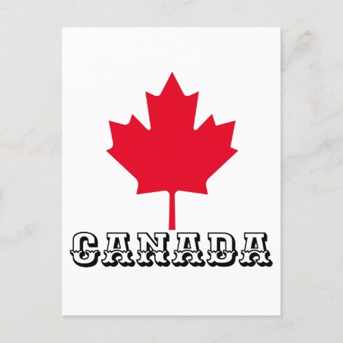CANADA MAPLE LEAF _ CANADA DAY  POSTCARD