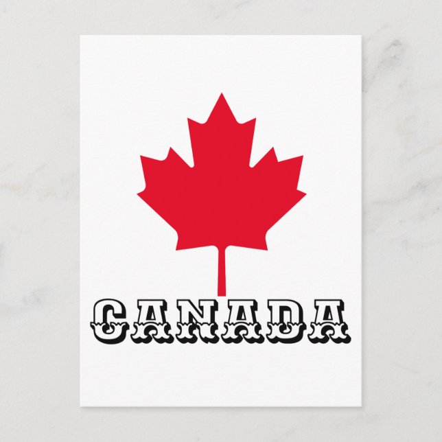 CANADA MAPLE LEAF - CANADA DAY  POSTCARD (Front)