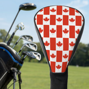 Canada Maple Leaf Canadian Flag Pattern Golf Head Cover