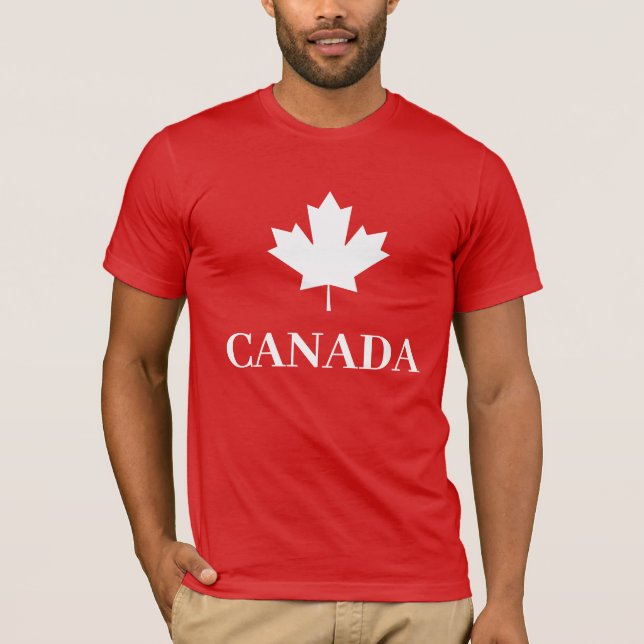 Canada Maple Leaf Canadian Flag T-Shirt (Front)