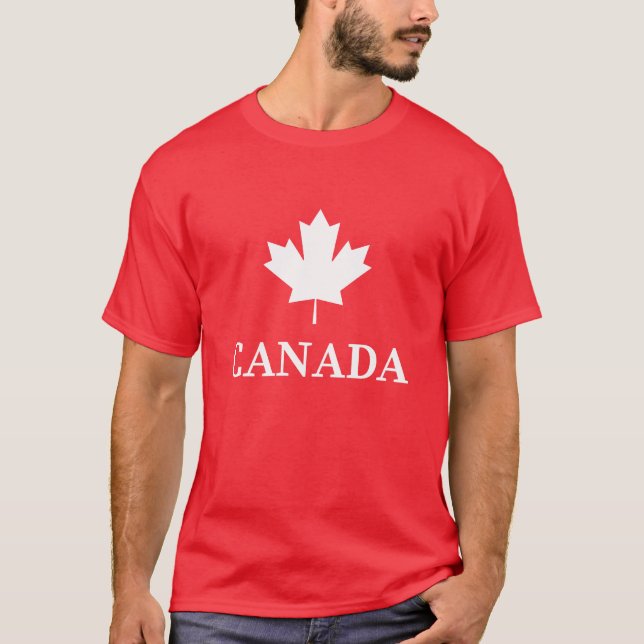 Canada Maple Leaf Canadian Flag T-Shirt (Front)
