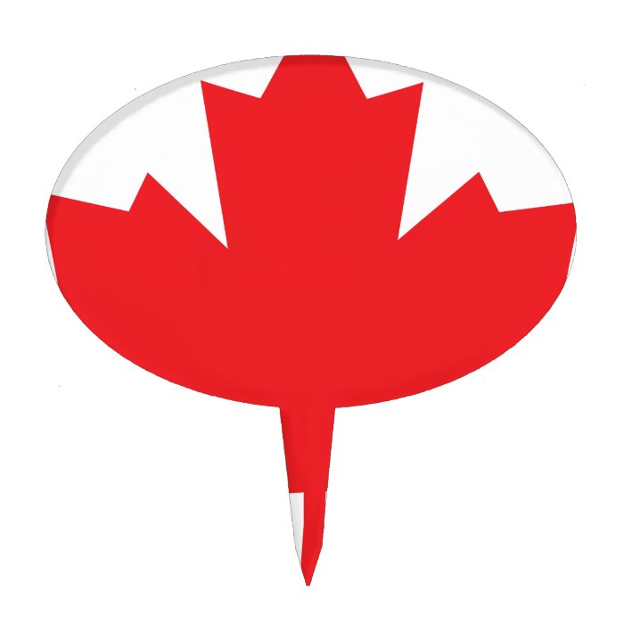 Canada Maple Leaf Canadian Symbol Cake Toppers