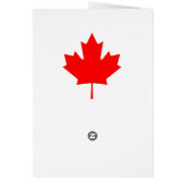 Canada Maple Leaf Cards (Back)
