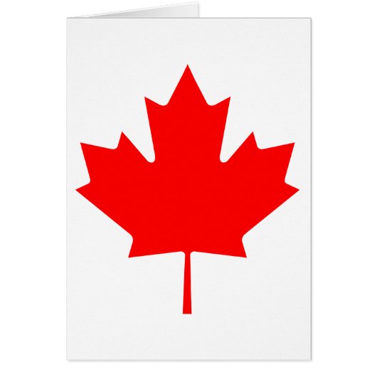 Canada Maple Leaf Cards (Front)
