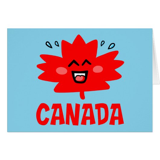 Canada Maple Leaf Cards (Front Horizontal)