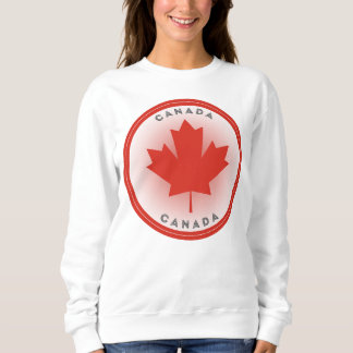 Canada Maple Leaf Circle Shape Sweatshirt