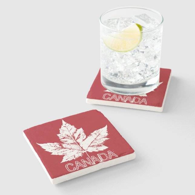 Canada Maple Leaf Coaster Personalized Souvenirs (Side)
