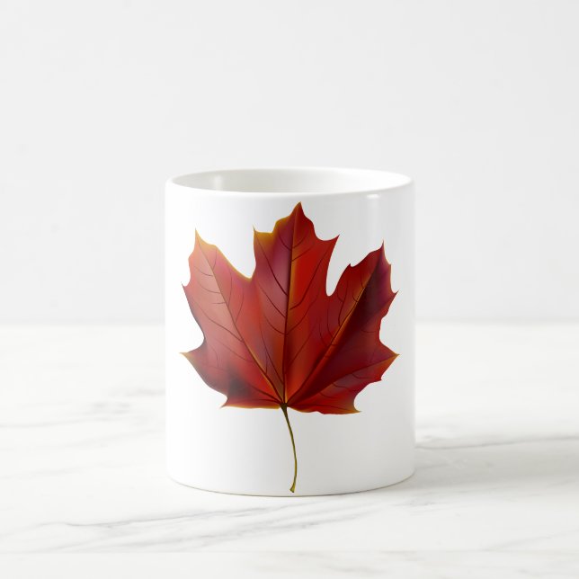 canada maple leaf coffee mug (Center)