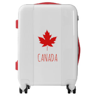 Canada Maple Leaf - Custom Text Luggage