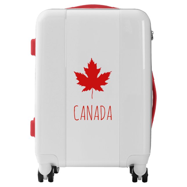Canada Maple Leaf - Custom Text Luggage (Front)