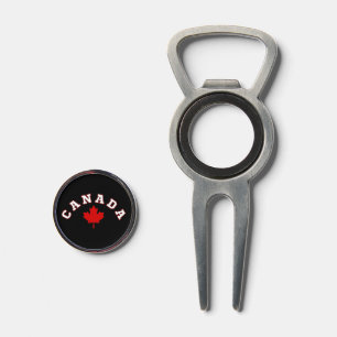 Canada maple leaf divot tool