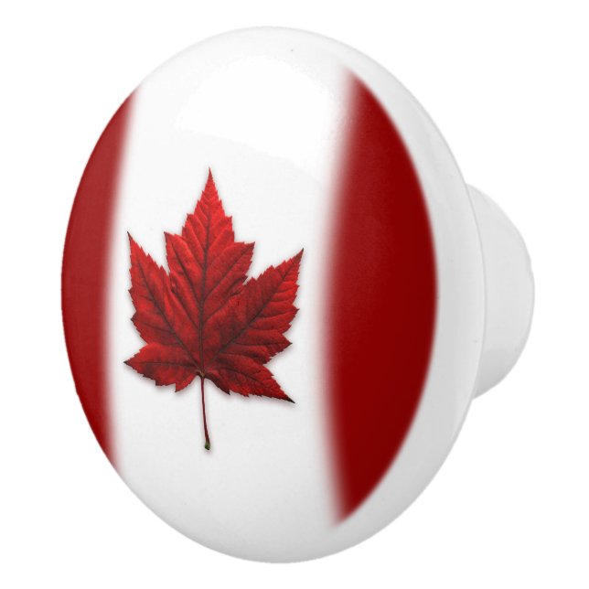 Canada Maple Leaf Door Knobs Canada Flag Decor (Right)