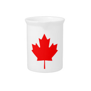 Canada Maple Leaf Drink Pitcher