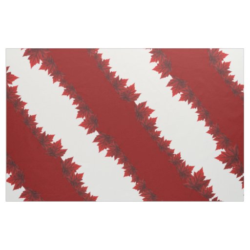 Canada Maple Leaf Fabric Custom Canada Fabric