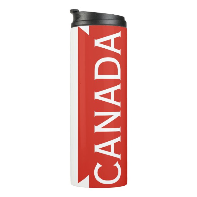 Canada Maple Leaf Flag Canadian Pride Thermal Tumbler (Rotated Right)