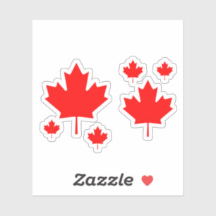 Canada Maple Leaf Flag Emblem champion,canada,can Sticker
