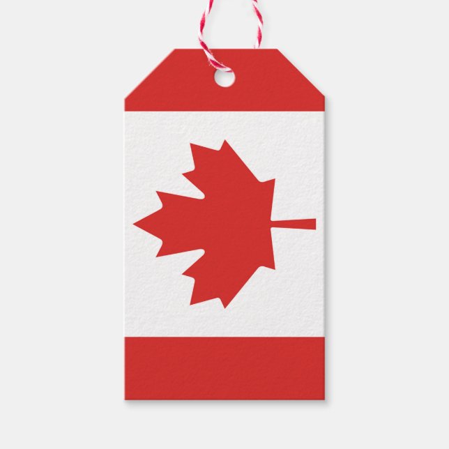 Canada Maple Leaf  Gift Tags (Front)