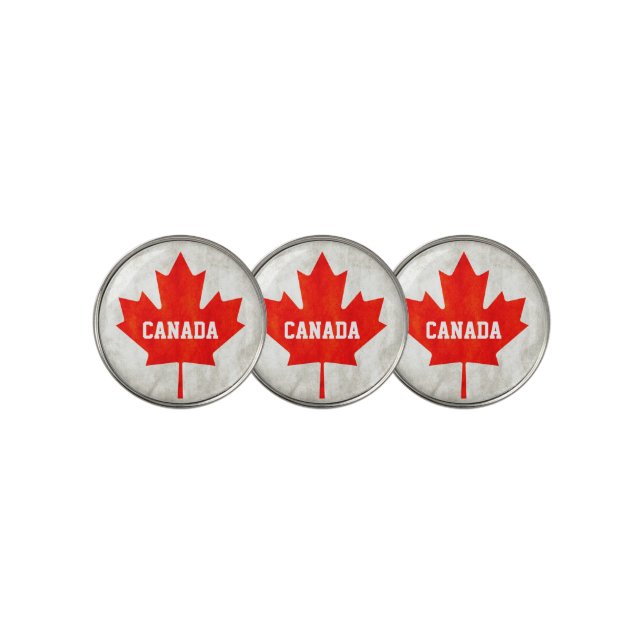 Canada Maple Leaf Golf Ball Marker (3 Up)