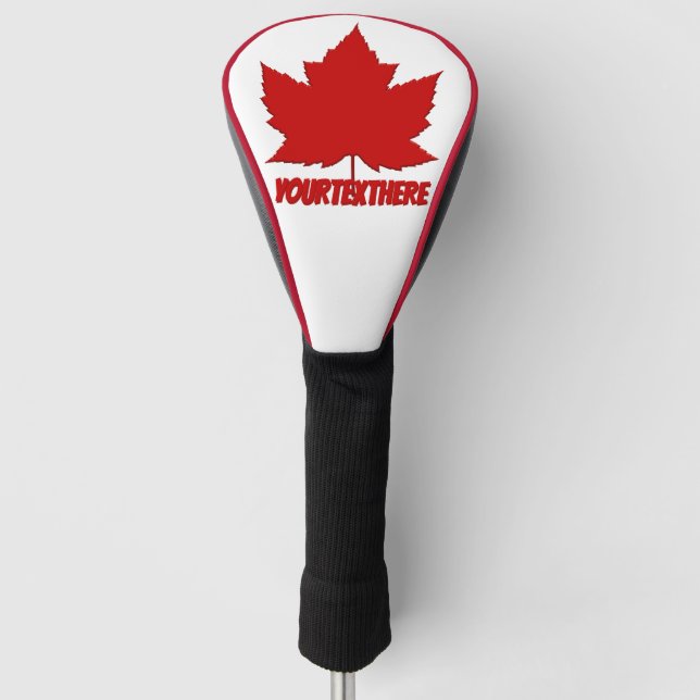 Canada Maple Leaf Golf Driver Cover (Front)
