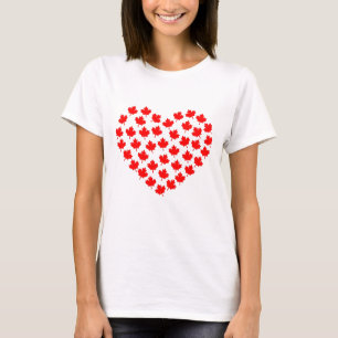 canada maple leaf heart canadian T-Shirt