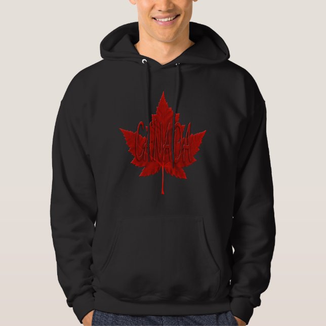 Canada Maple Leaf Hooded Sweatshirt Canada Hoodie (Front)